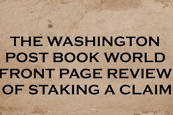 Washington Post Book World Front Page Review