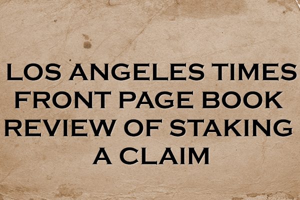 LA Times Book Review Front Page Acclaim